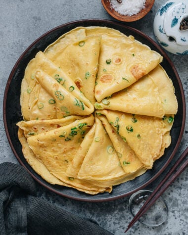 Egg and Green Onion Crepe