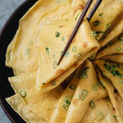 Egg and Green Onion Crepe