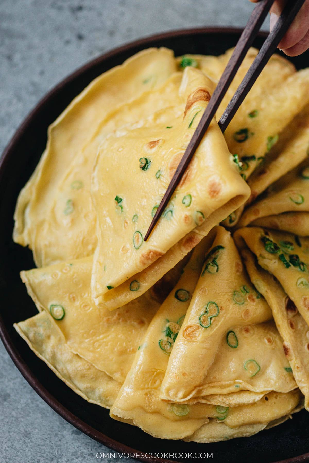 Egg and Green Onion Crepe