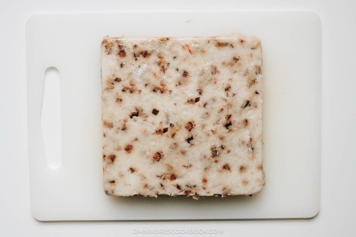 block of turnip cake