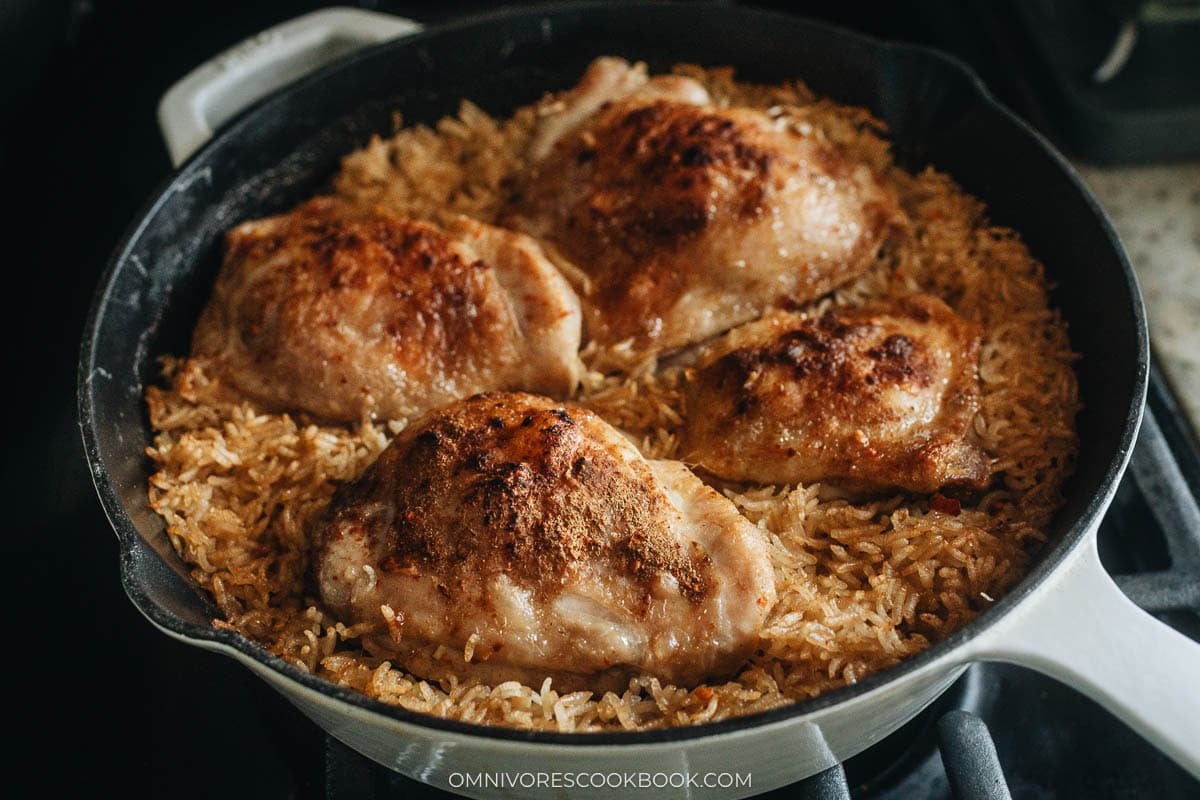 One-Pan Chinese Chicken and Rice