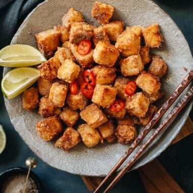 Chinese salt and pepper tofu