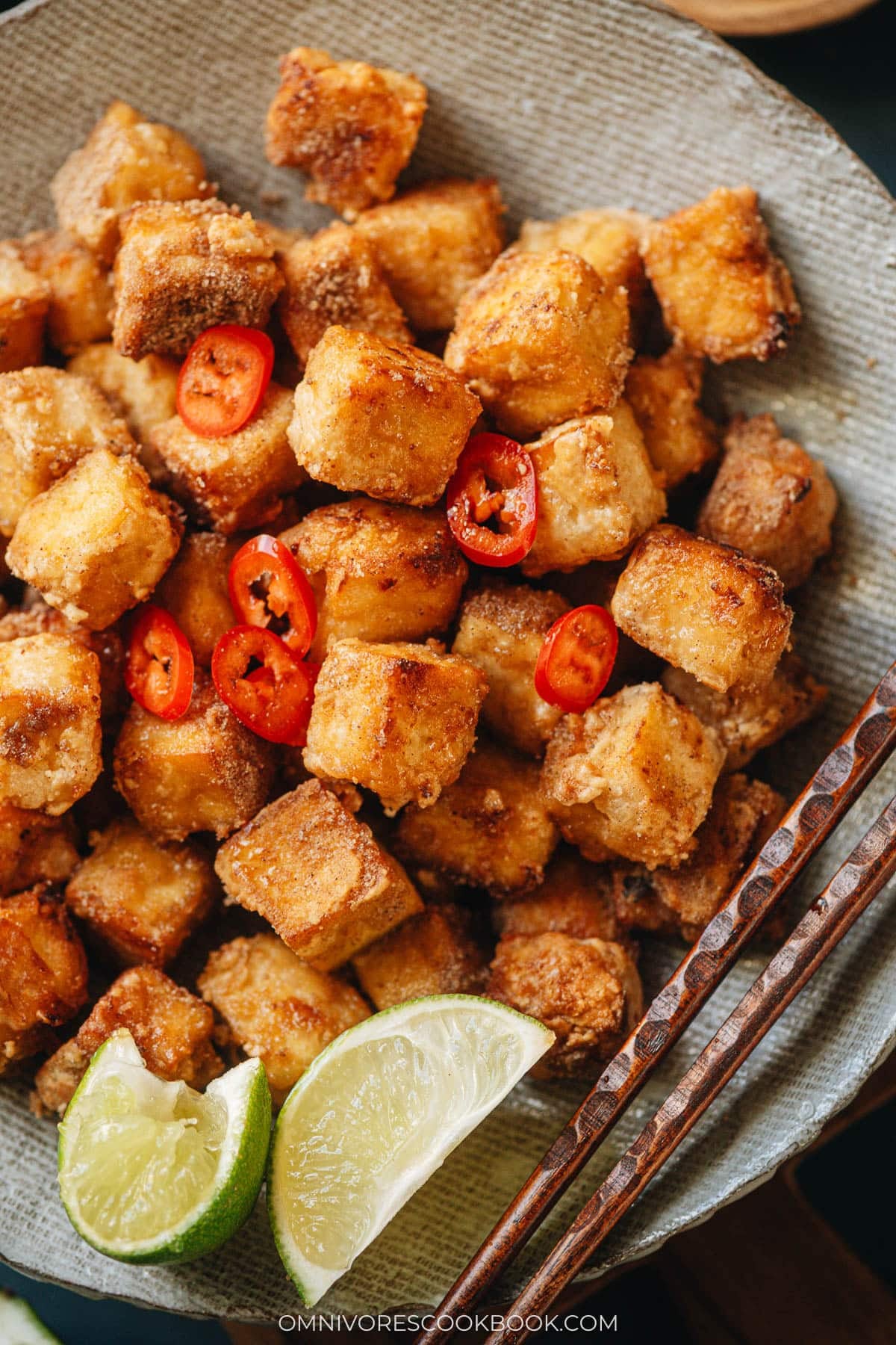 Chinese salt and pepper tofu