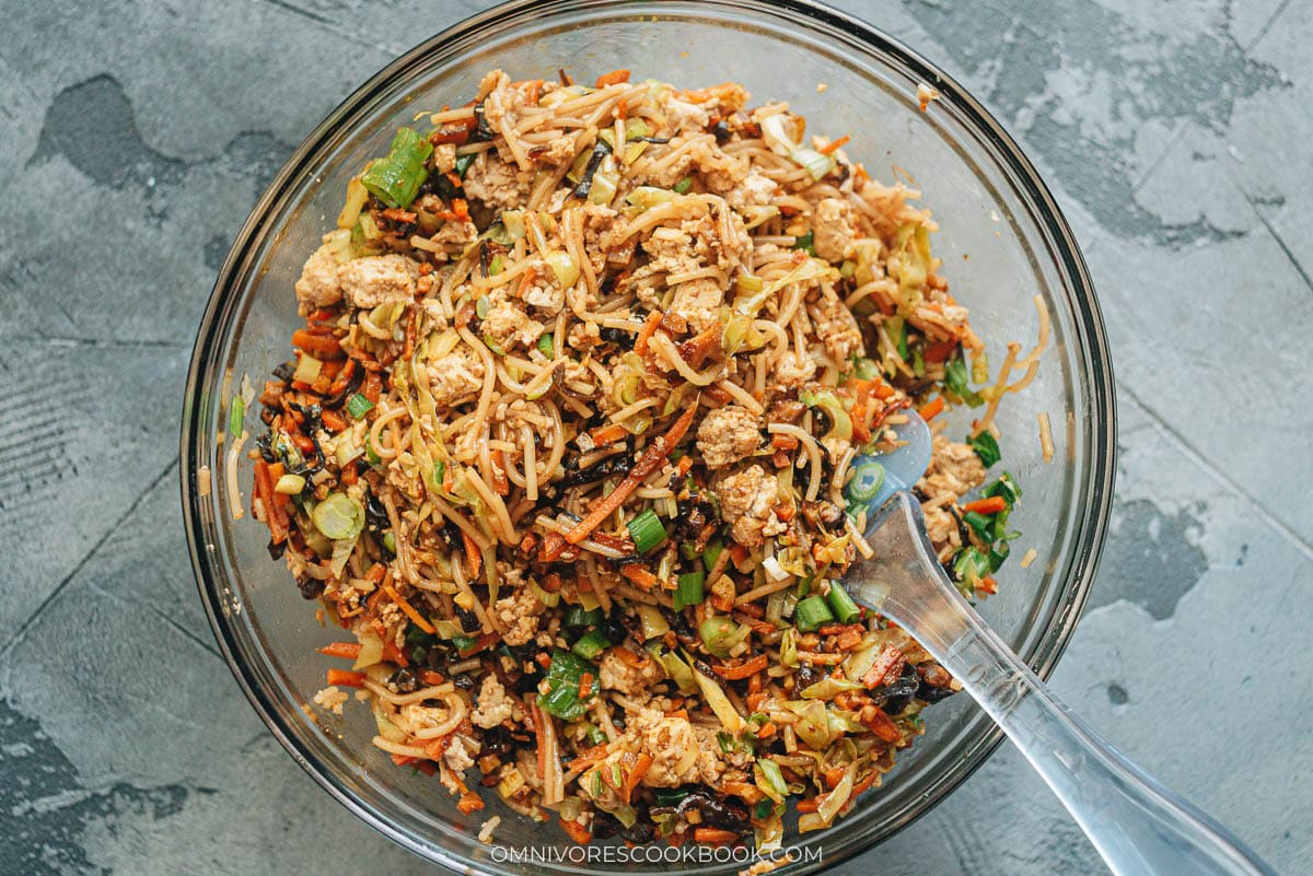 Vegan dumpling filling