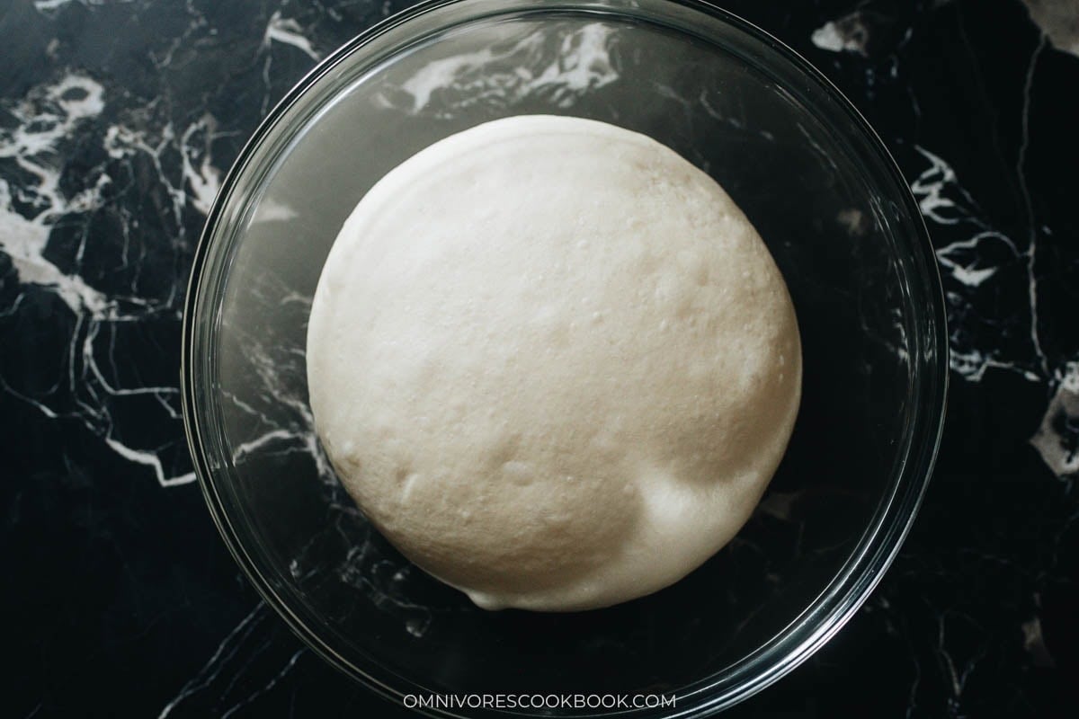rise dough in a bowl