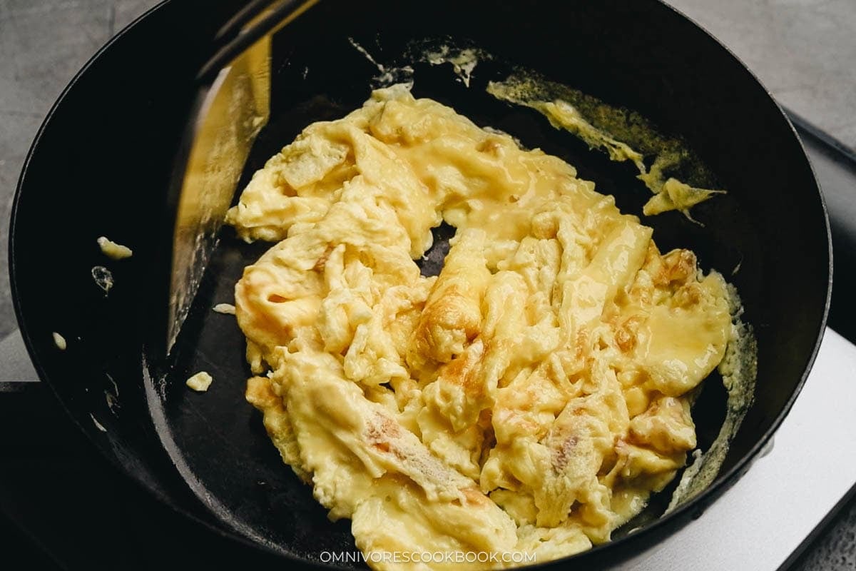 Scramble the eggs