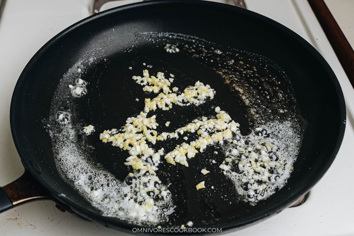 Cook the aromatics in butter