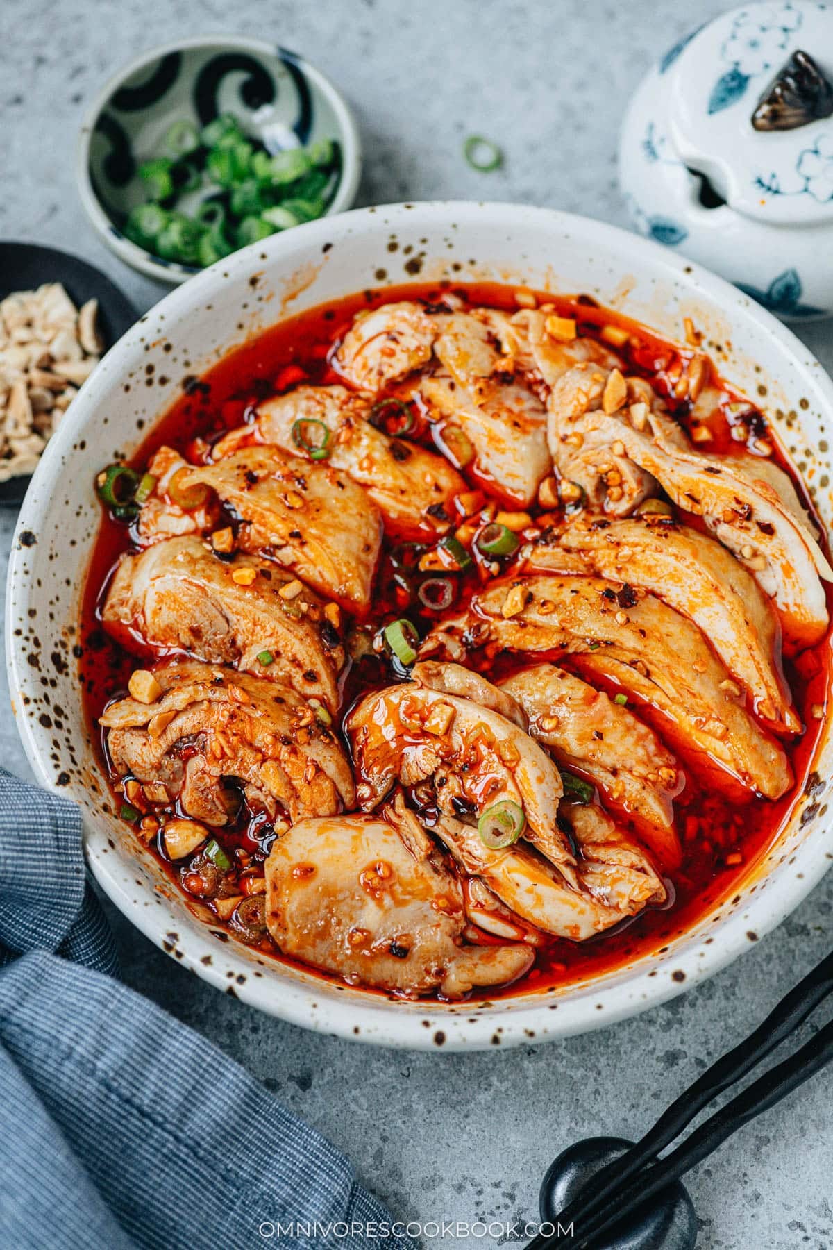 Mouthwatering Sichuan Chicken in Red Oil Sauce 