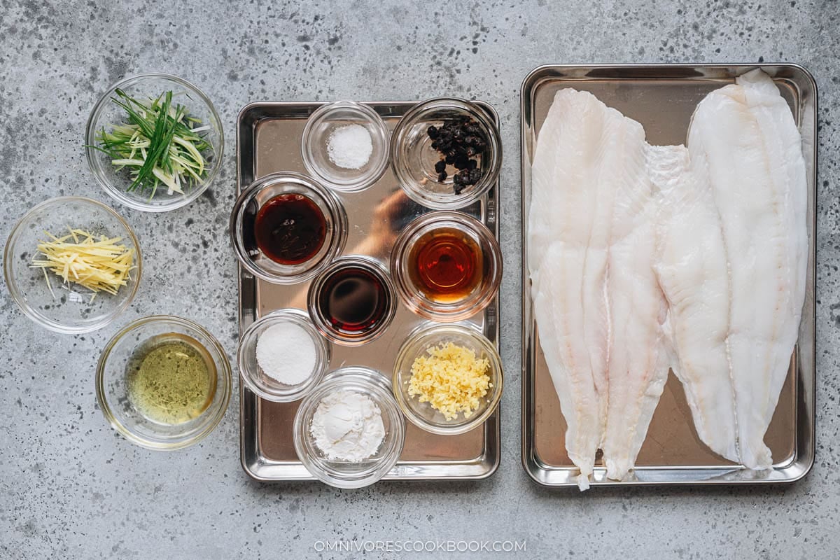 Steamed Fish with Black Bean Sauce ingredients