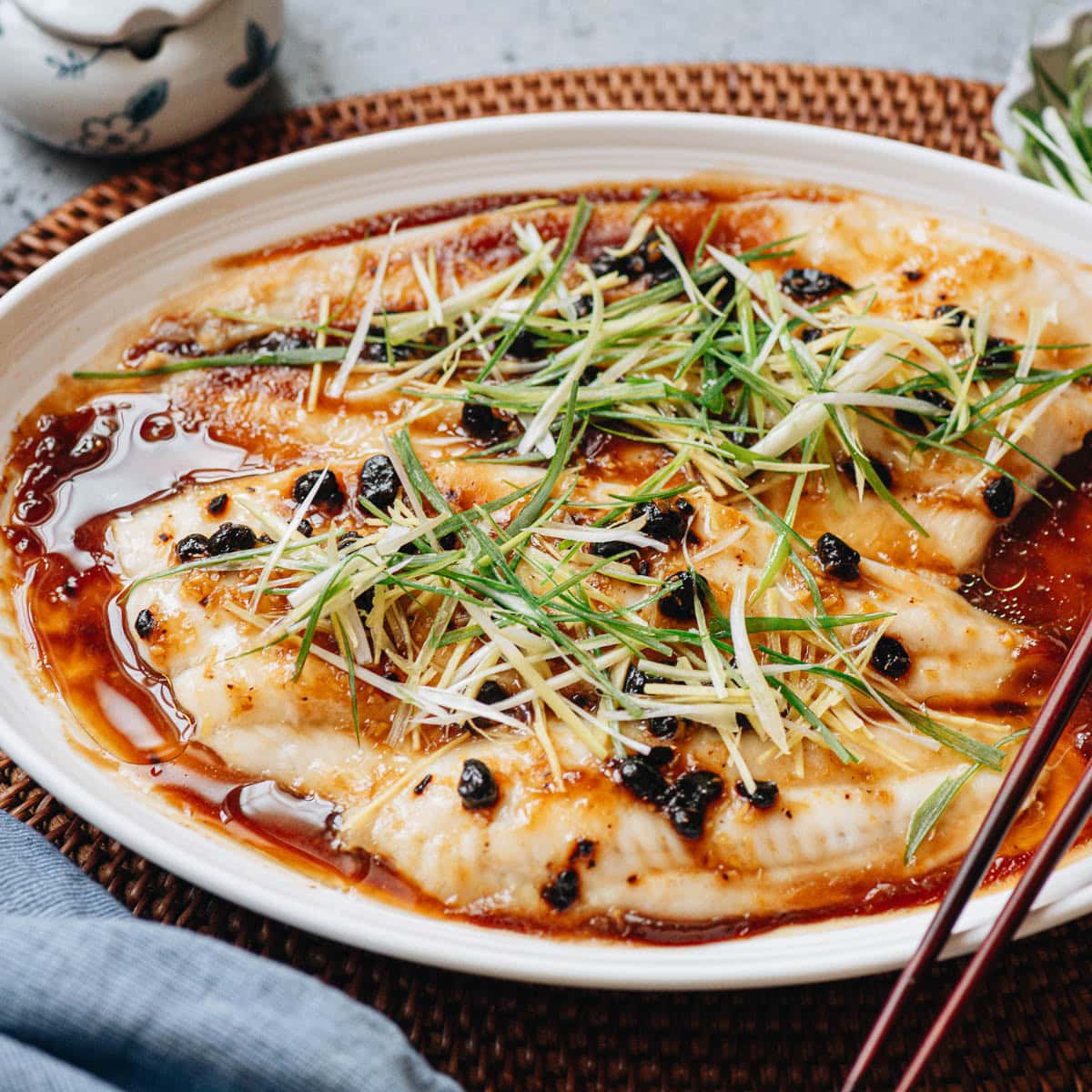 Steamed Fish with Black Bean Sauce