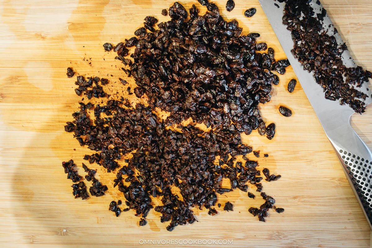 prepping the beans