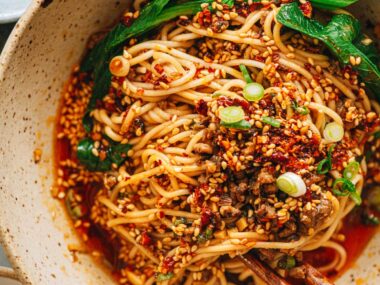 Homemade Dan Dan noodles