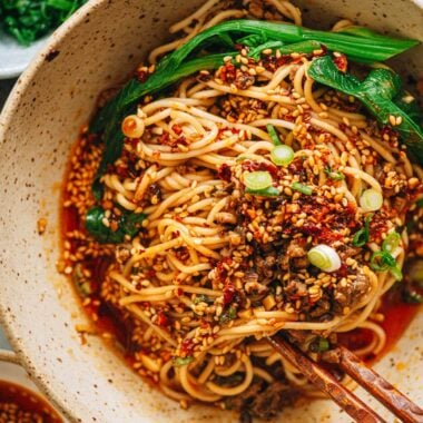 Homemade Dan Dan noodles
