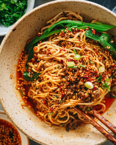 Homemade Dan Dan noodles