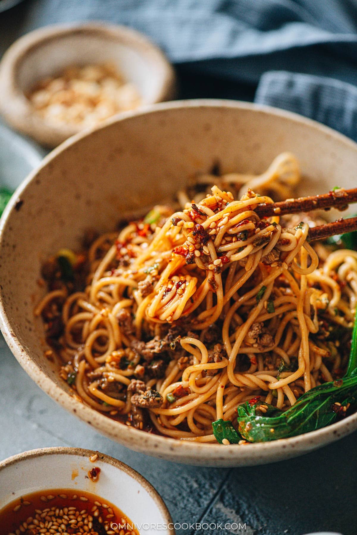 Homemade Dan Dan noodles