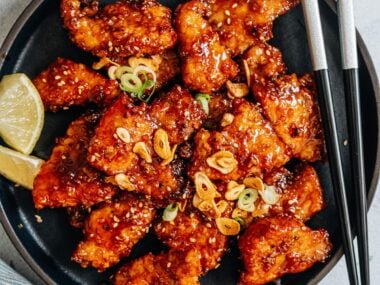 Honey garlic pork chop