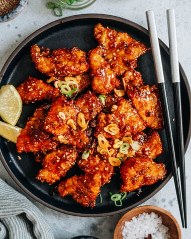 Honey garlic pork chop
