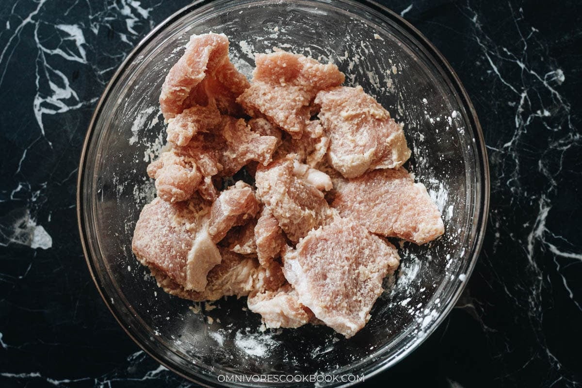 Dredge the pork