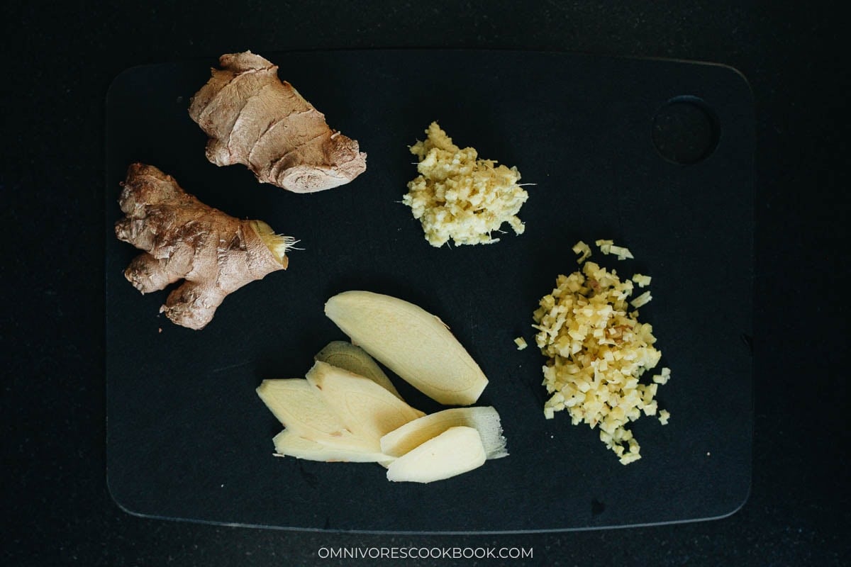 Different way to cut ginger