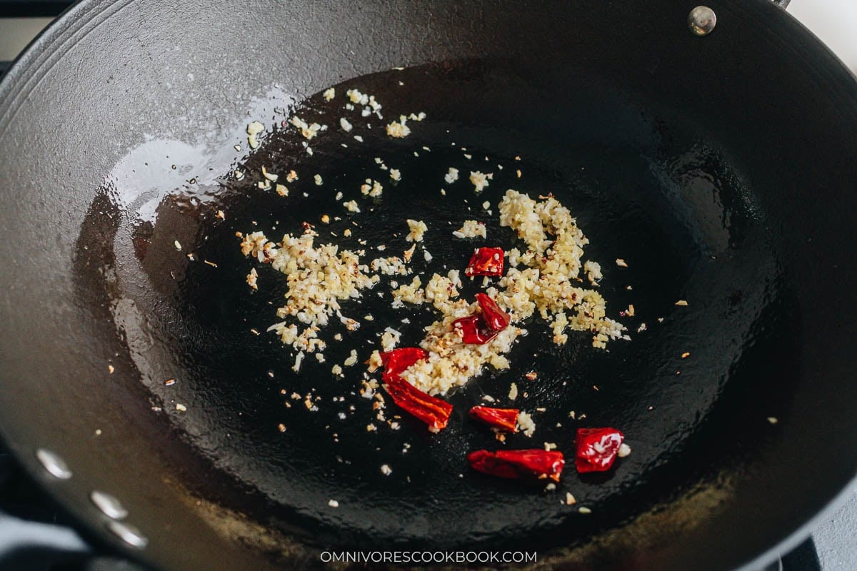 cooking the aromatics