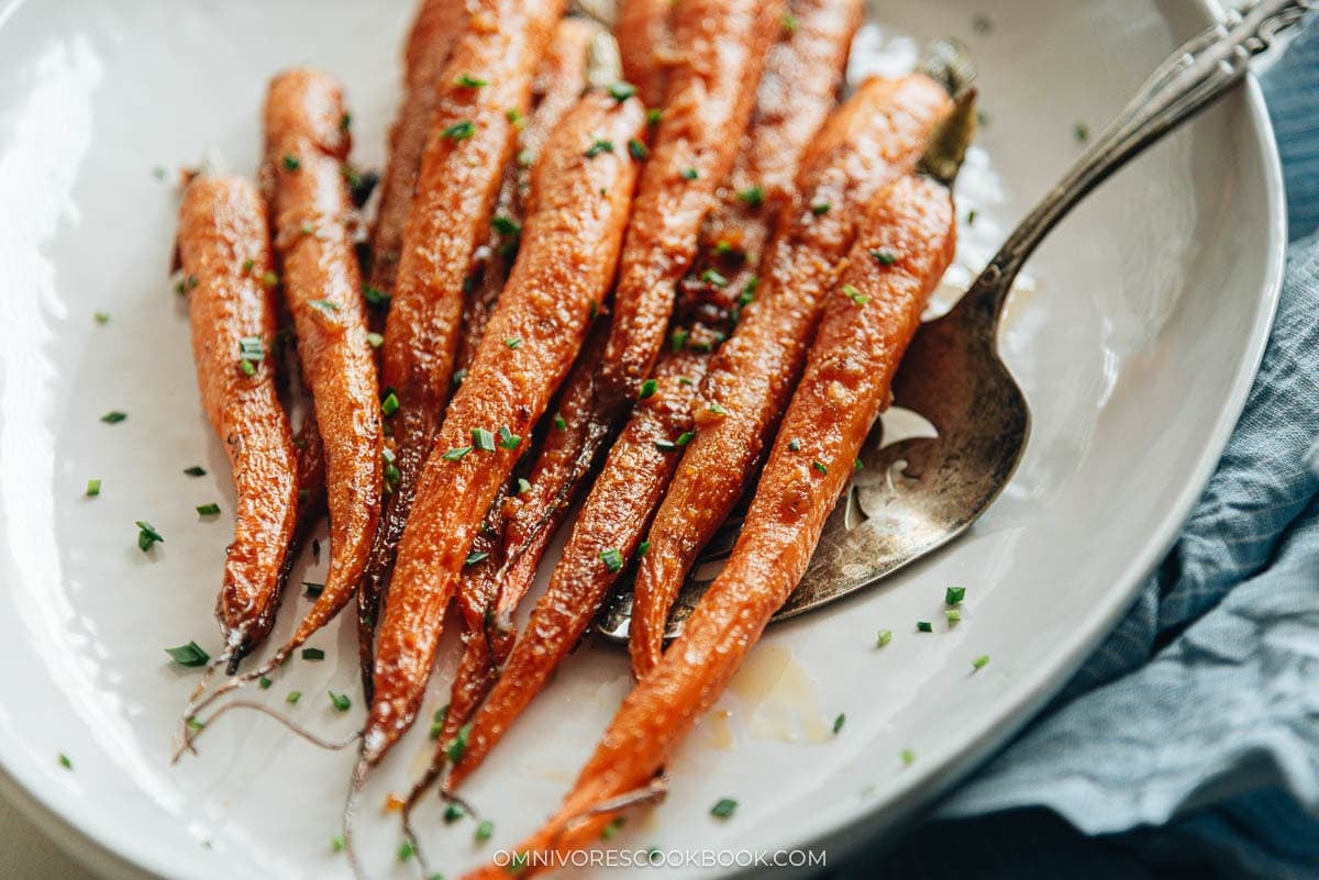 Miso Glazed Carrots (Japanese Impressed Facet Dish) Miso Glazed Carrots (Japanese Impressed Facet Dish)