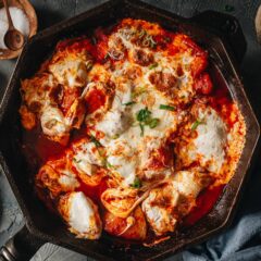 Buldak with strechy cheese