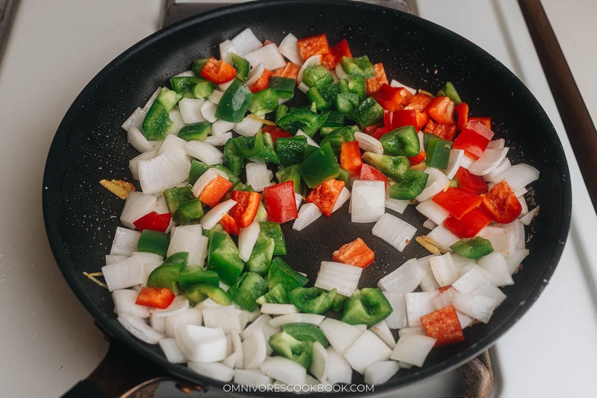 cooking bell peppers