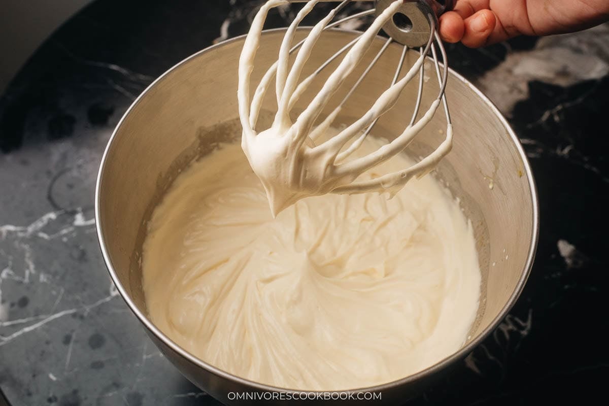 beating the cream