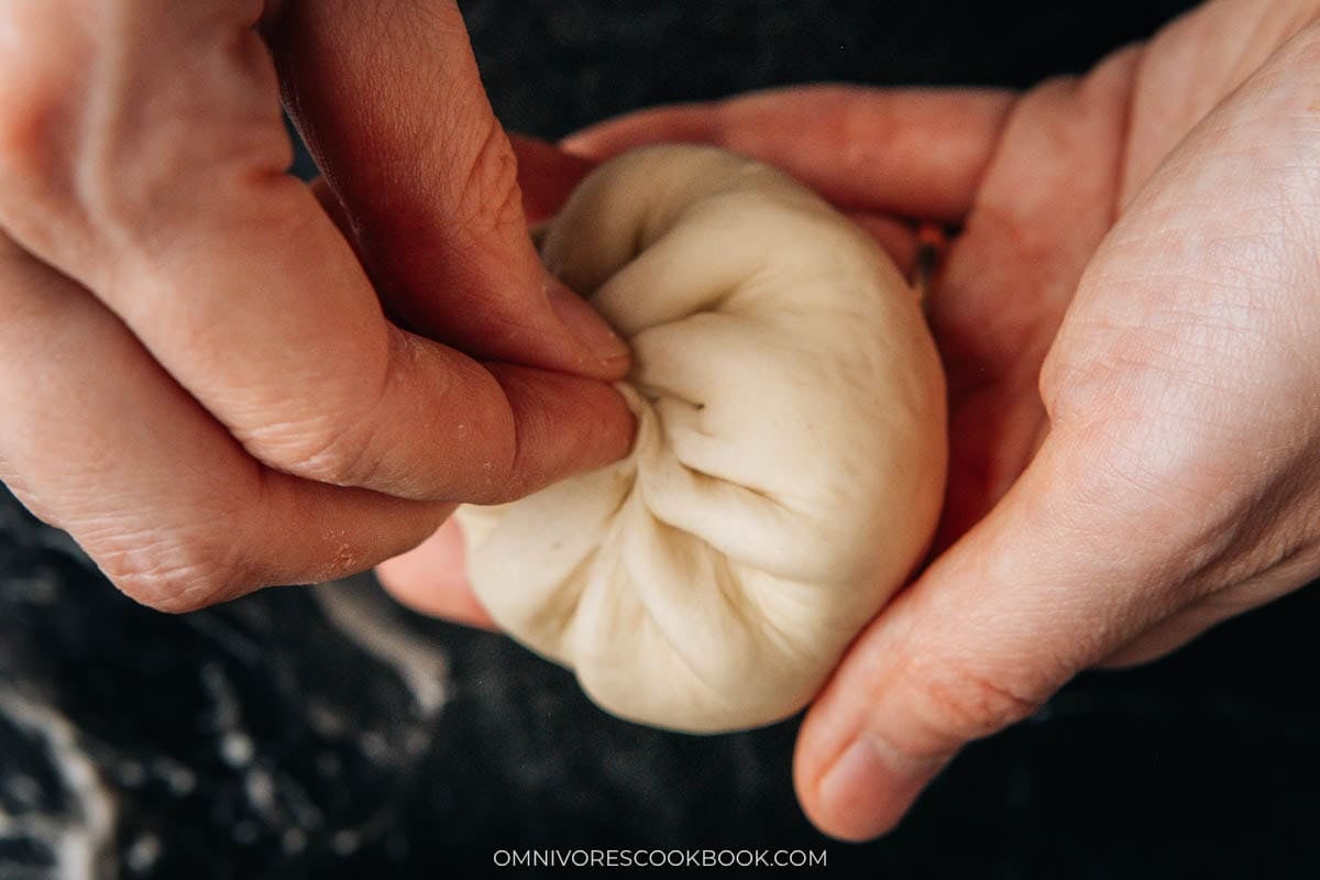wrapping the buns
