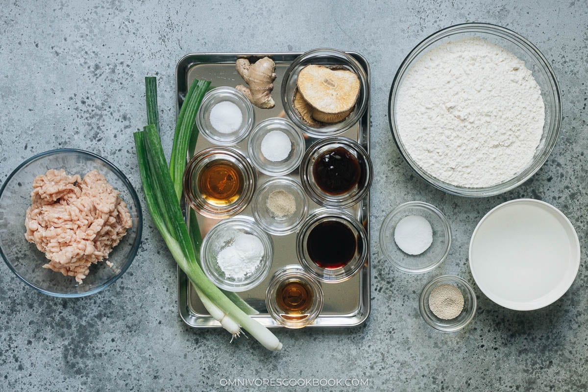 Steamed Chicken Buns ingredients