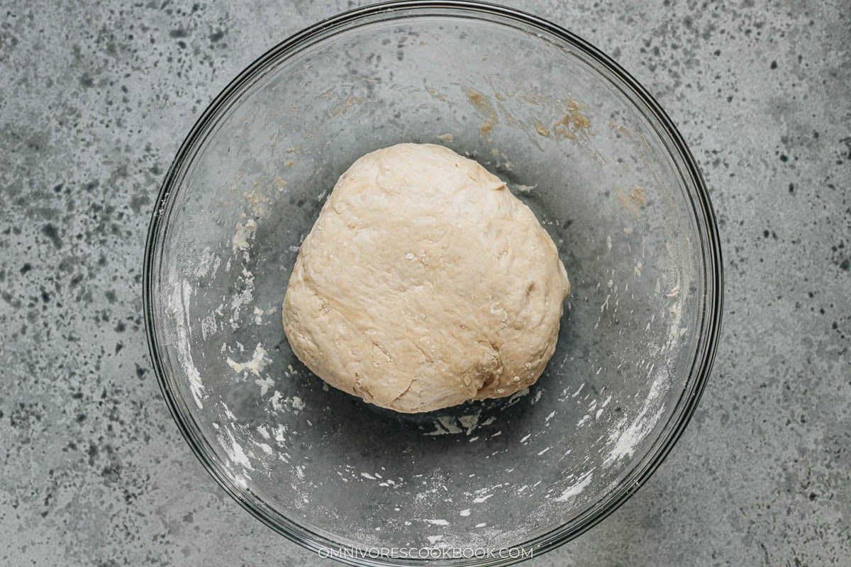 Kneading the dough