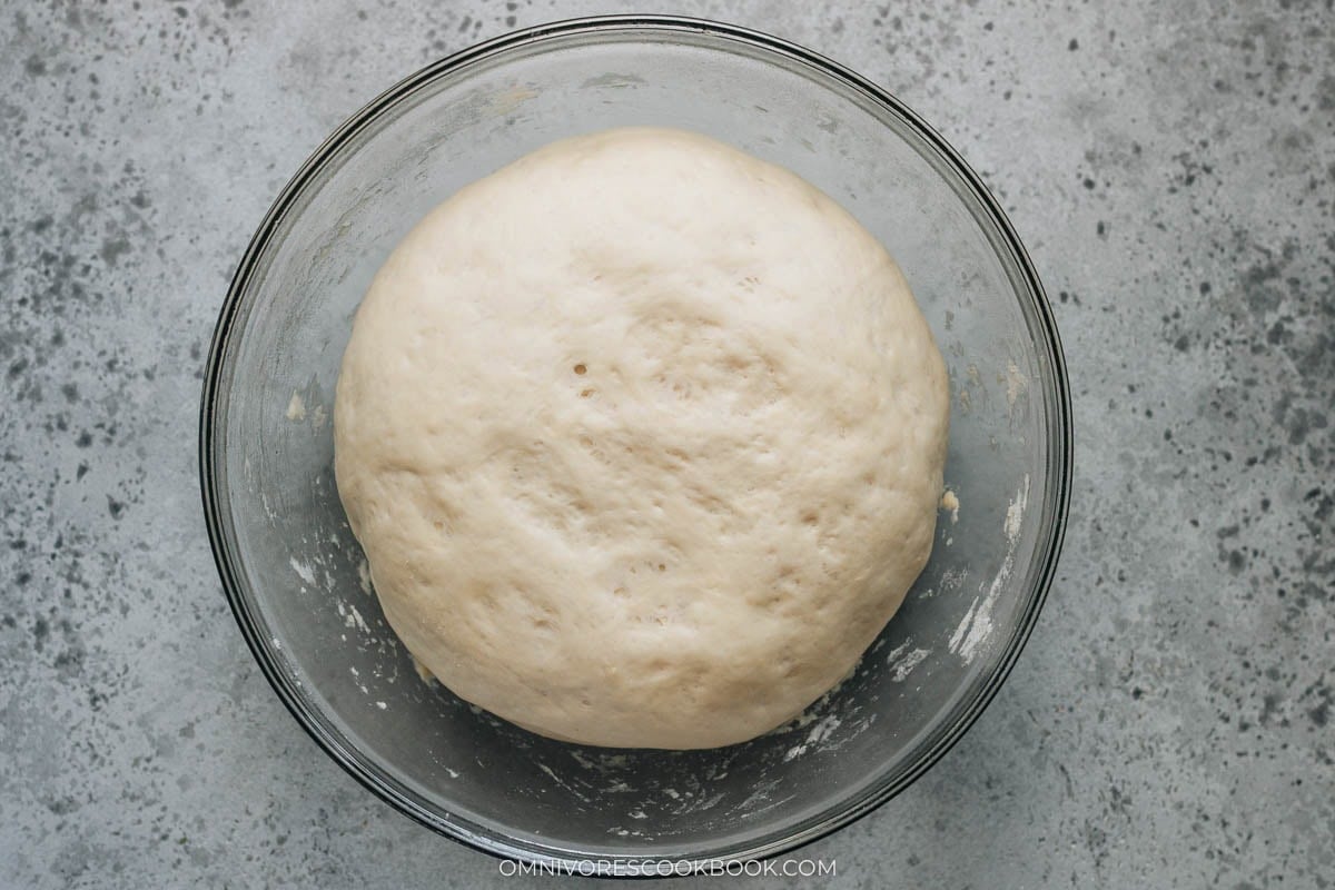 Dough is doubled rise