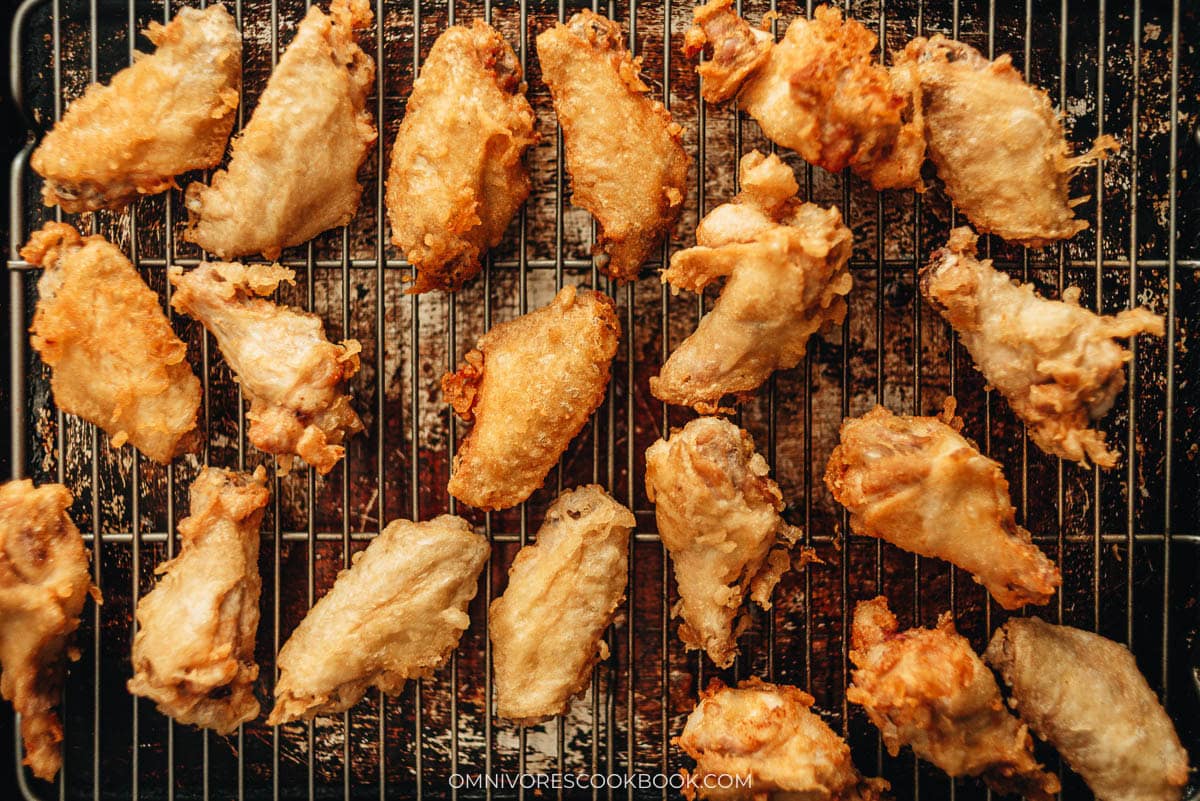 wings on the cooling rack