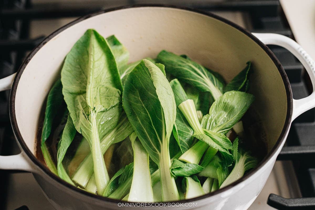 cooking the greens