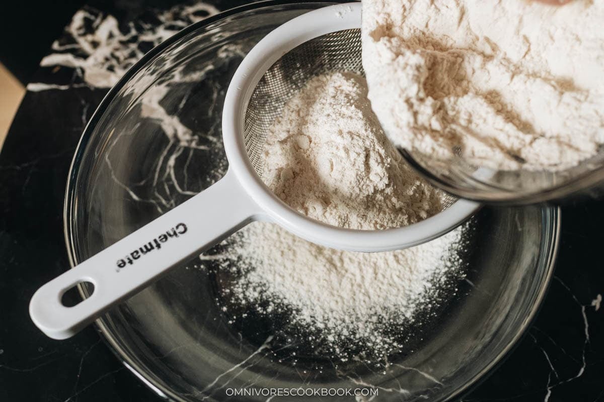 Sift the flour