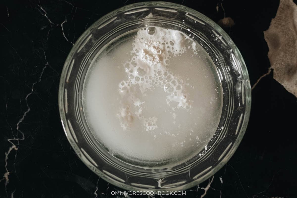 Dissolve the leaveners