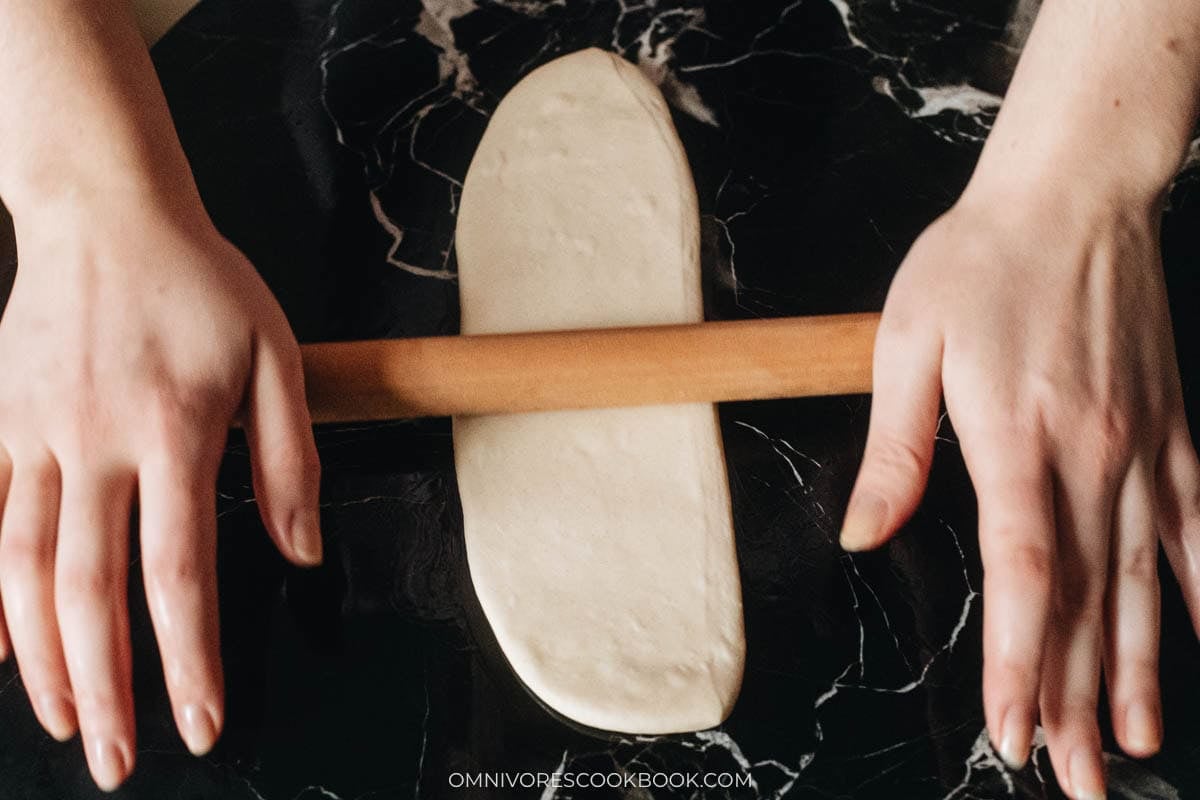 rolling the dough