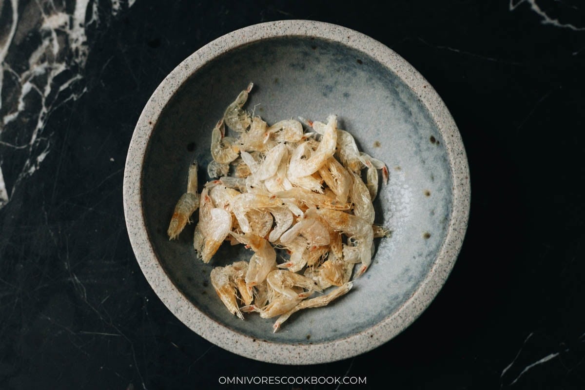 Dried shrimp to use in rice noodles
