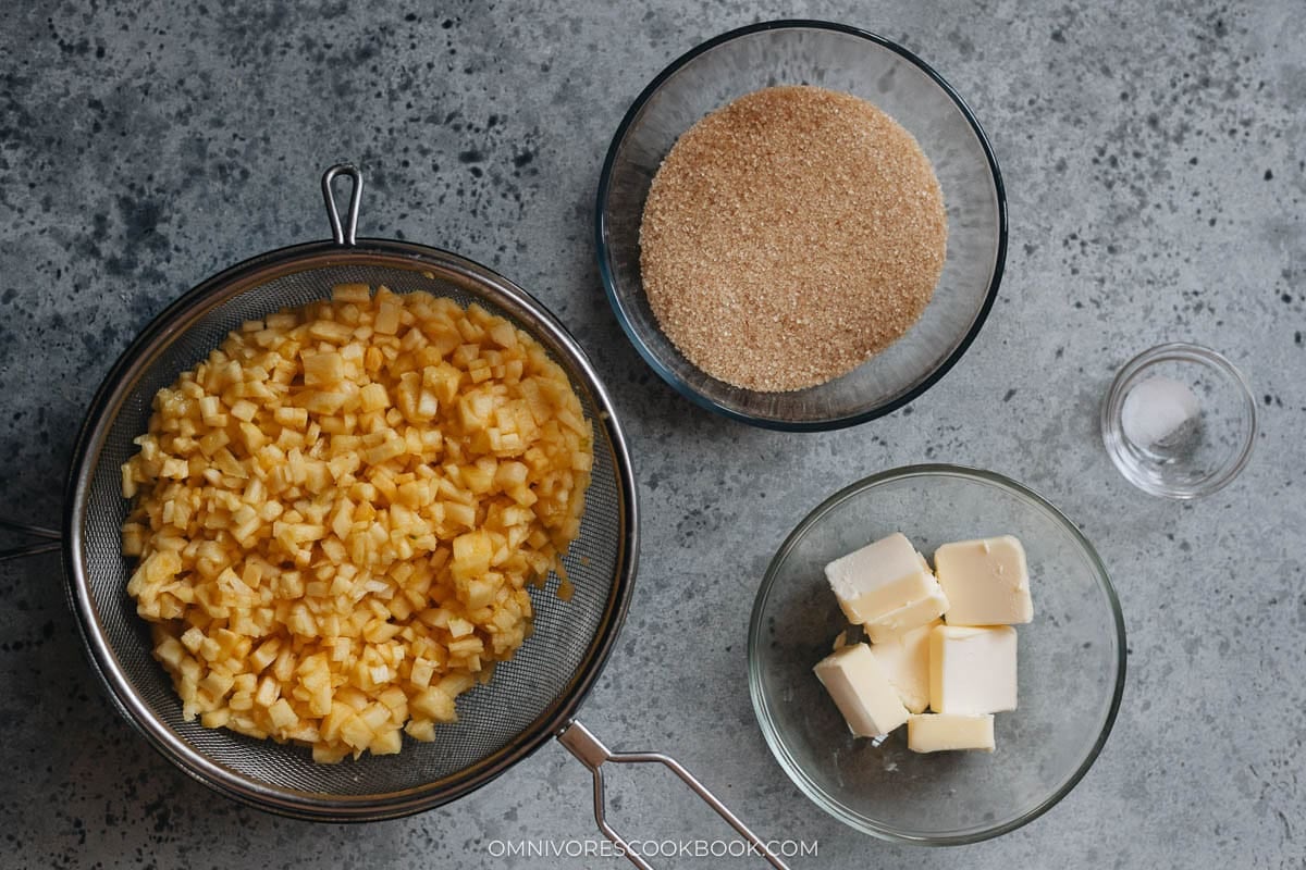 Pineapple cake filling ingredients