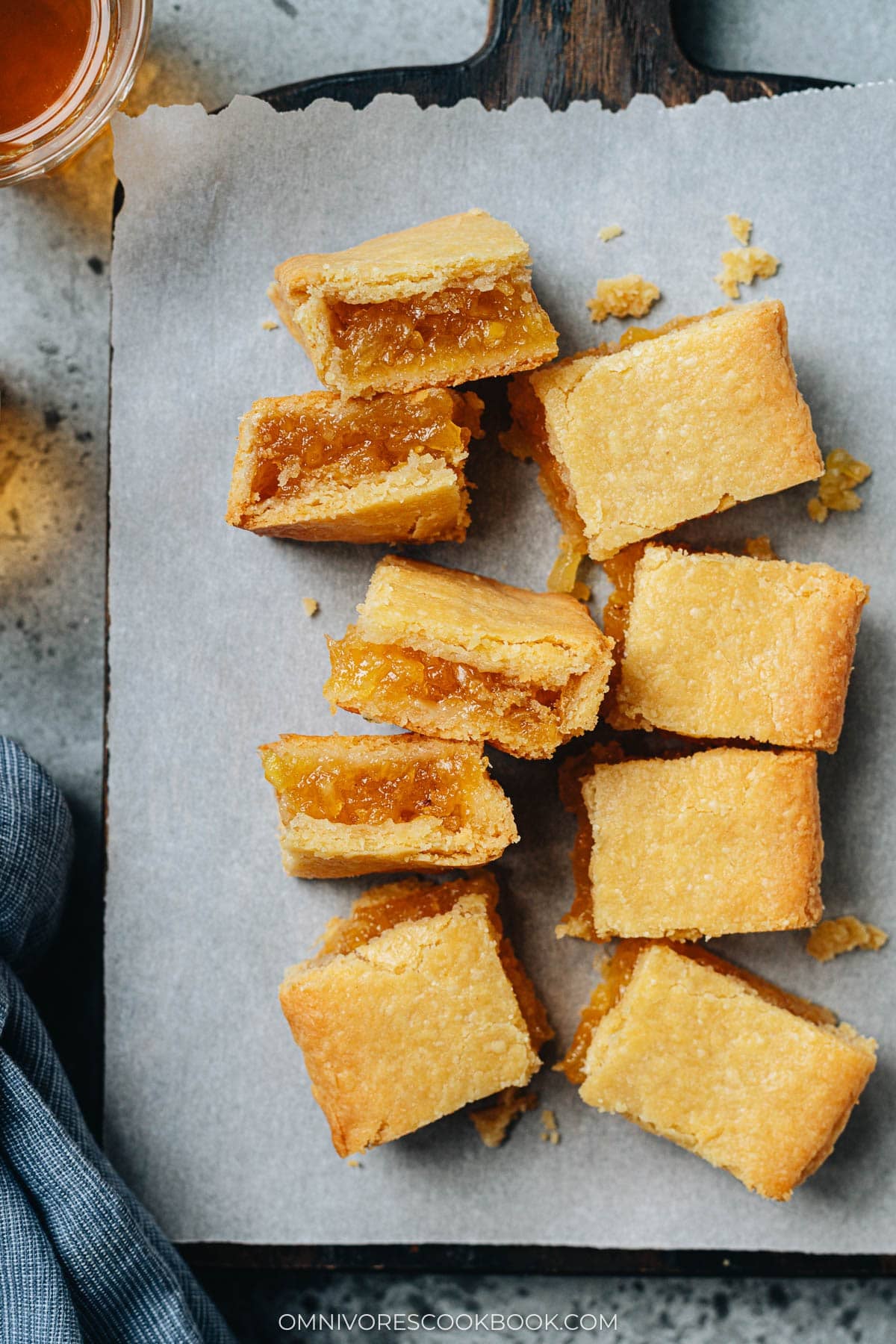 Taiwan pineapple cake in a plate