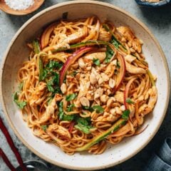 When the weather is too hot to cook, these chili crisp noodles are exactly what I crave. They're refreshing, satisfying, and tossed in a bold sesame chili crisp sauce that's creamy, savory, spicy, and tangy.