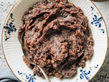 red bean paste