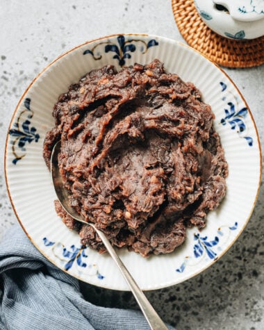 red bean paste