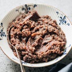 red bean paste