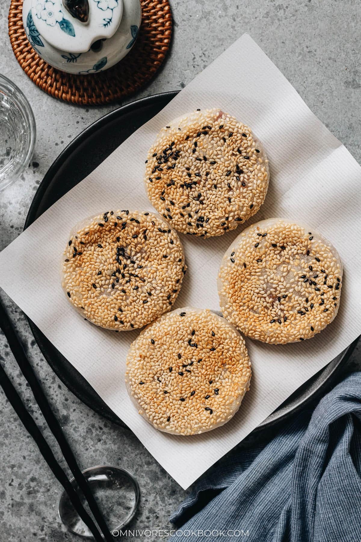 Sticky Rice Cake with Red Bean Paste