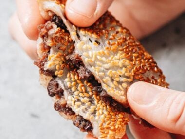 Sticky Rice Cake with Red Bean Paste