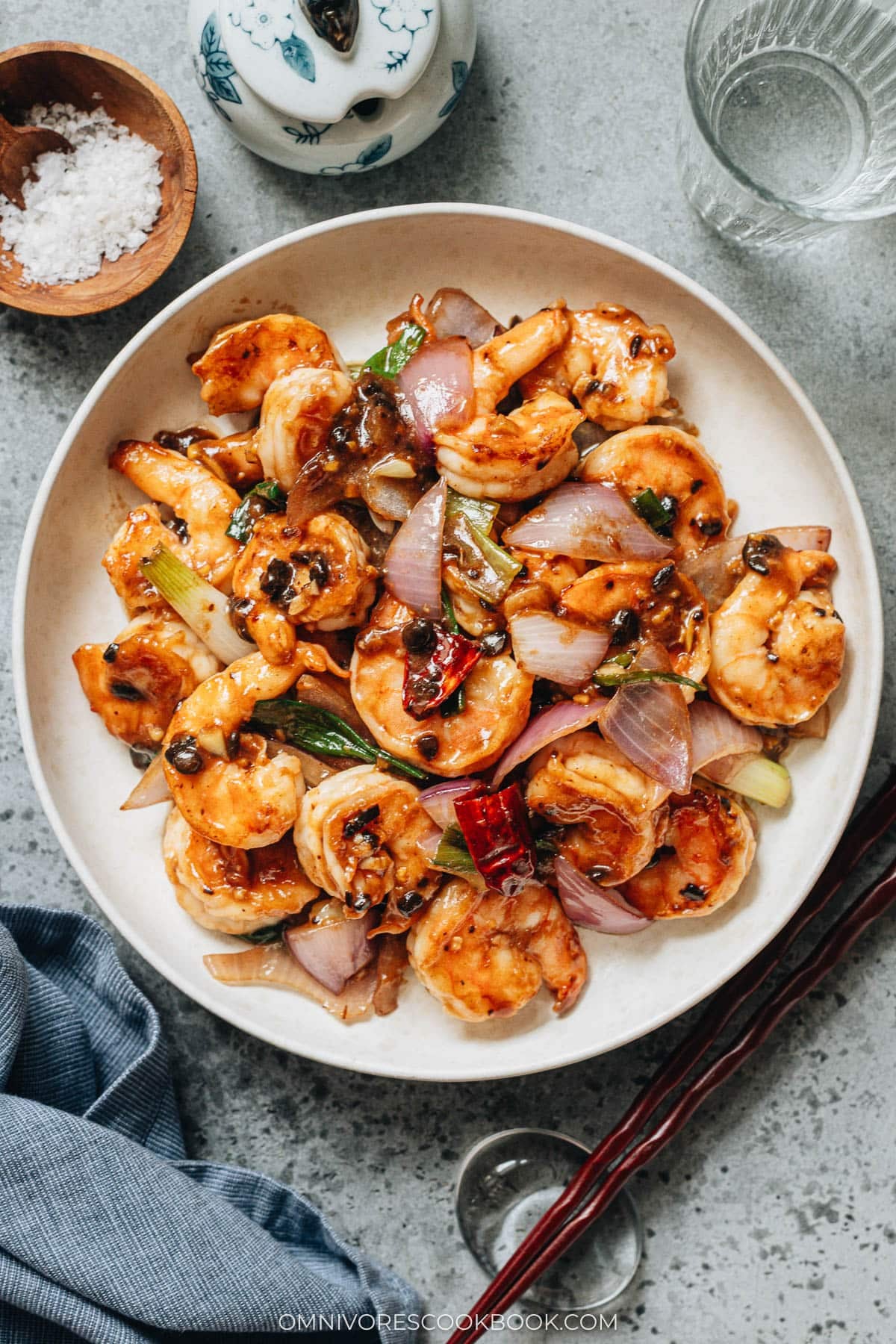 Cantonese Shrimp with Black Bean Sauce

