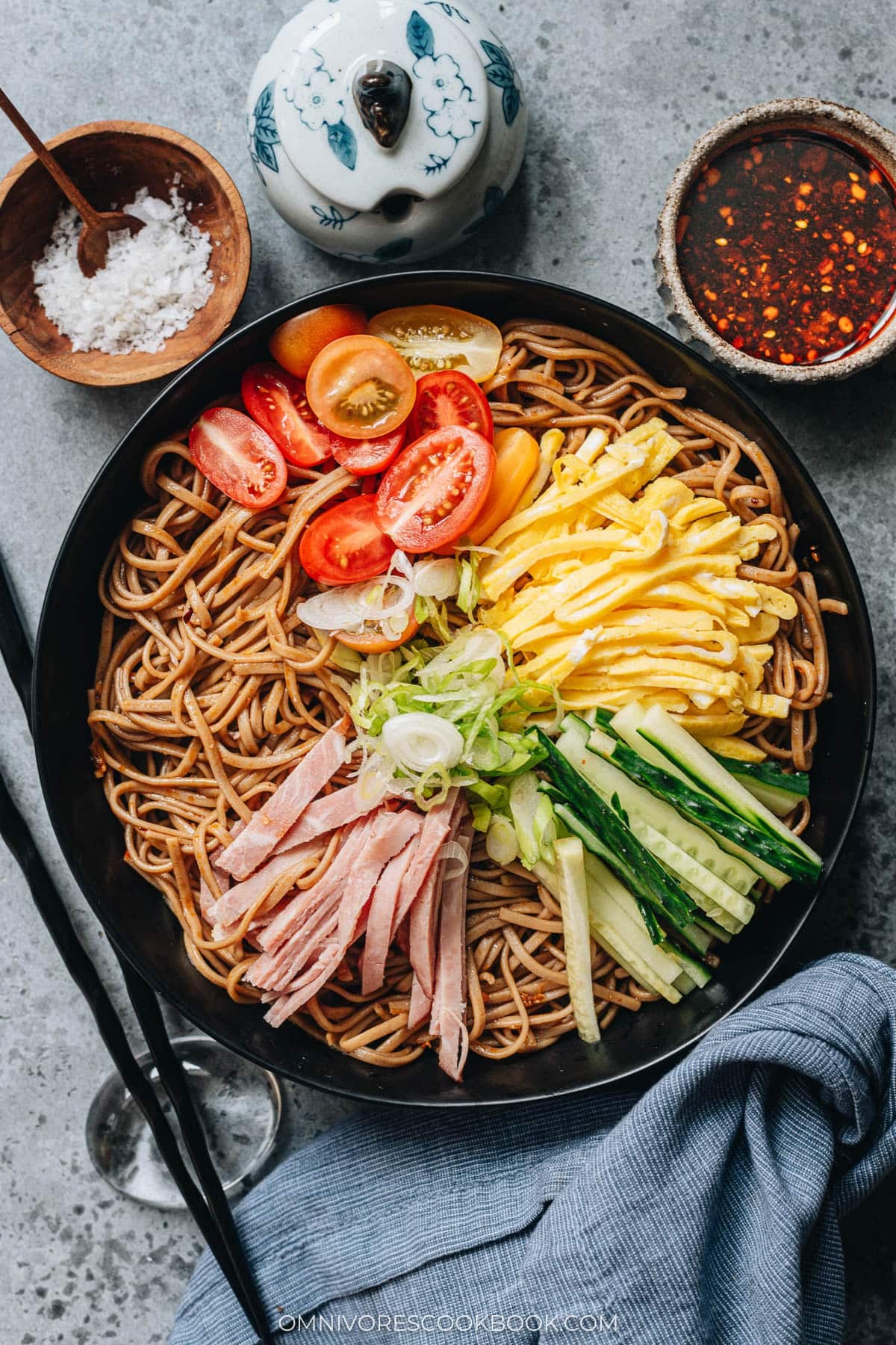 Chinese Buckwheat Noodle Salad 