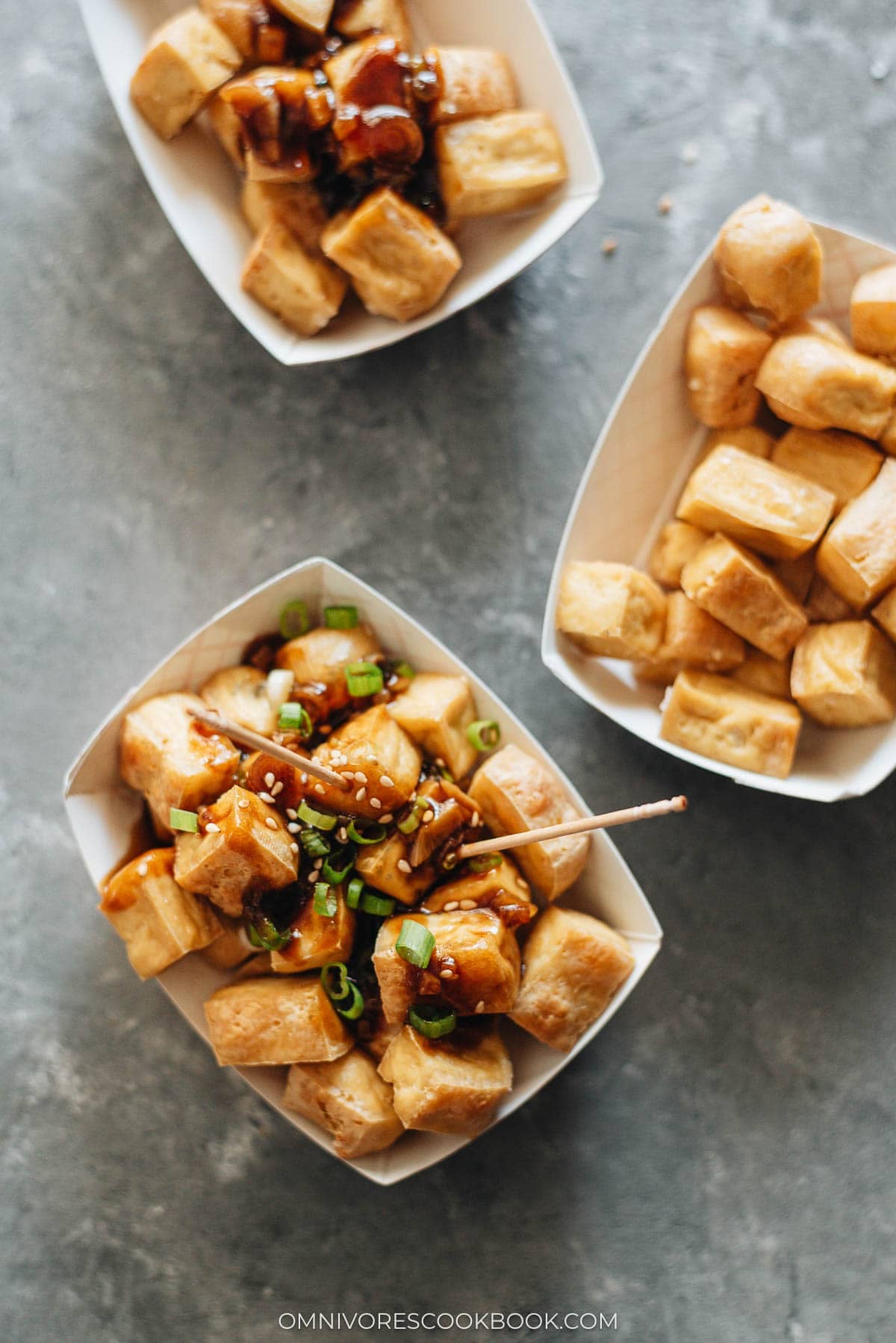 Crispy Tofu with Garlic Sauce