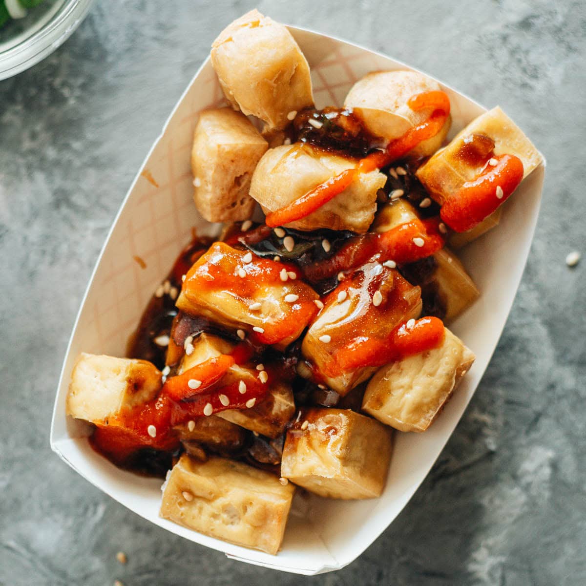 Crispy Tofu with Garlic Sauce